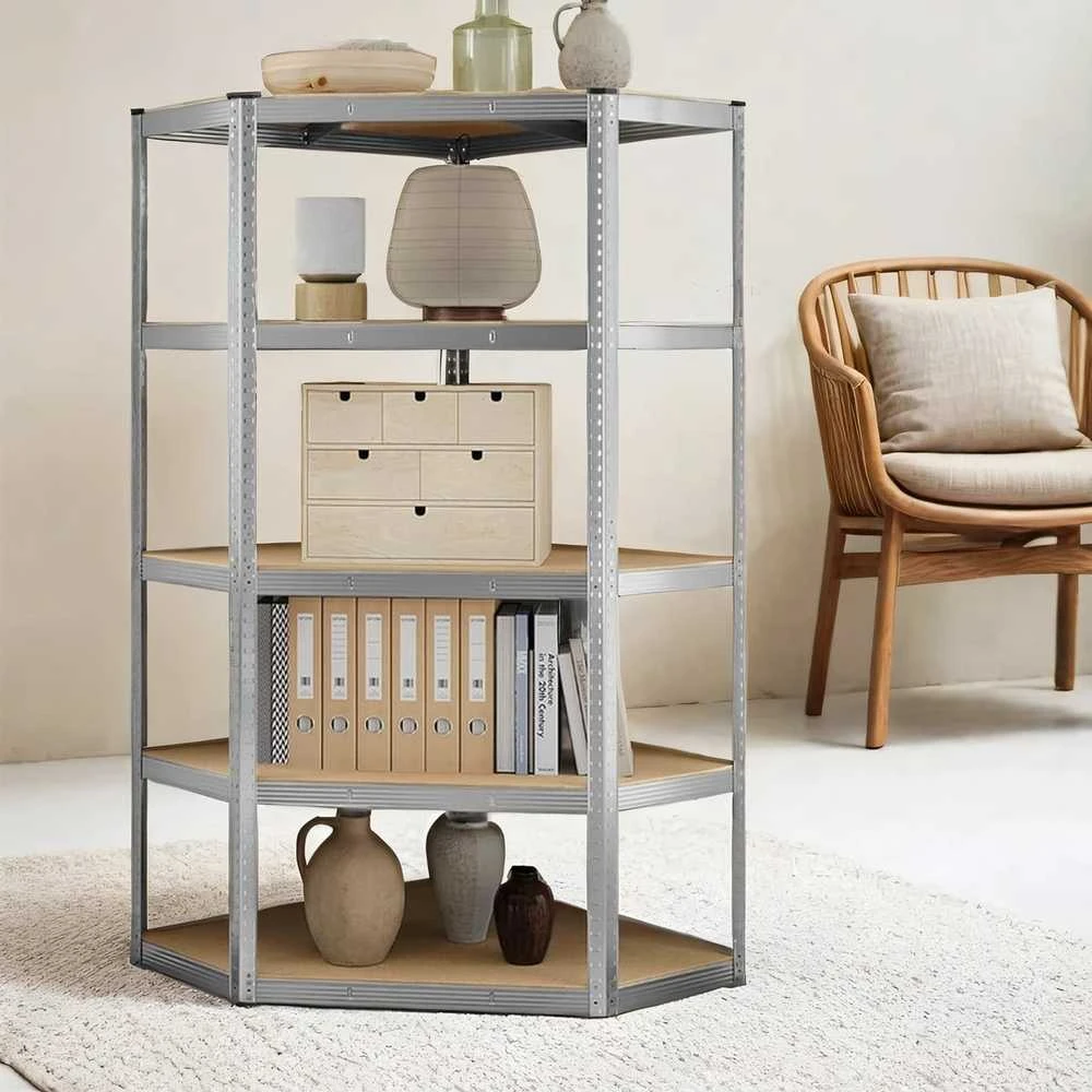 Songmics Kampinis Stelažas sunkesniems daiktams, 5 lygiai, metalinis, 70x70x180 cm