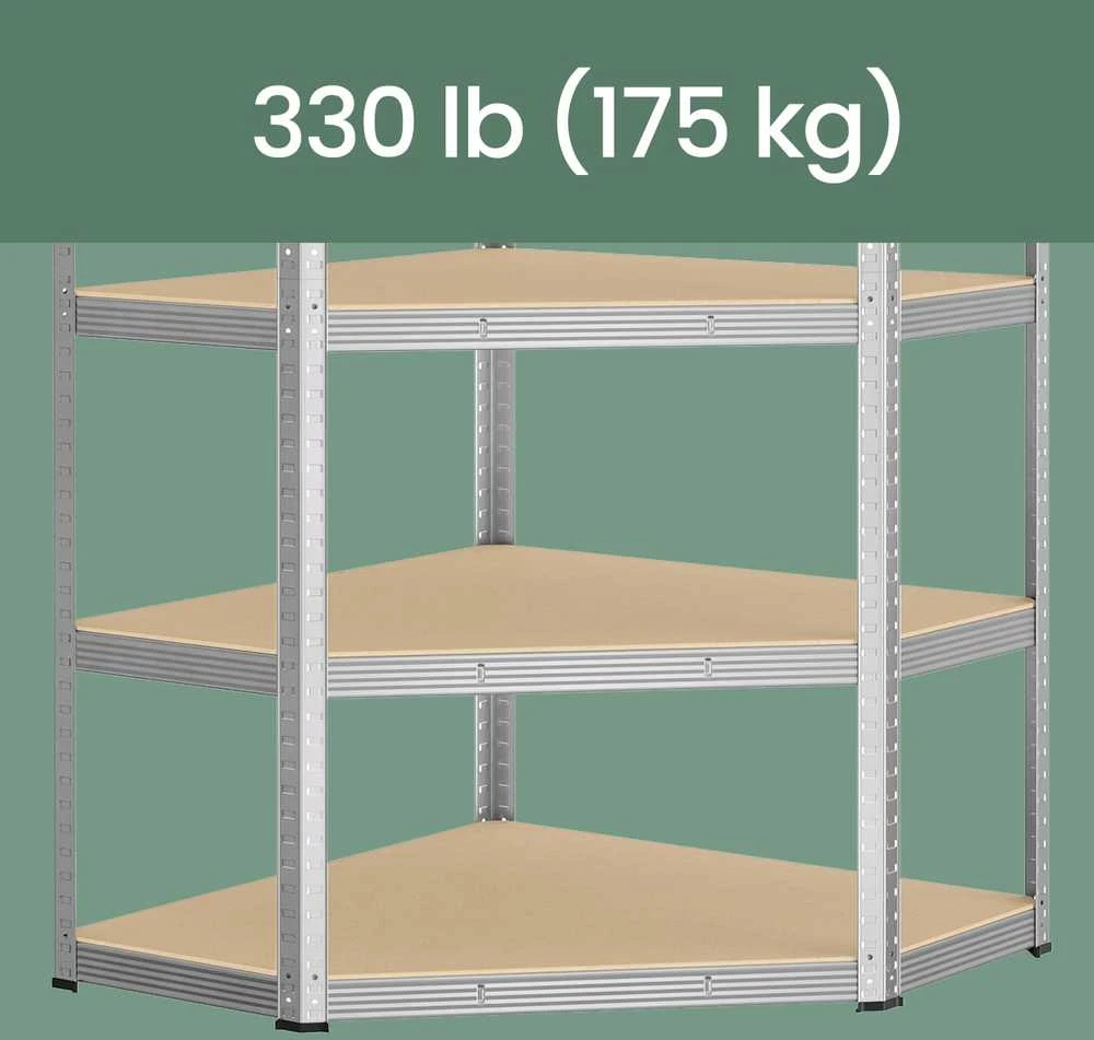 Songmics Kampinis Stelažas sunkesniems daiktams, 5 lygiai, metalinis, 70x70x180 cm