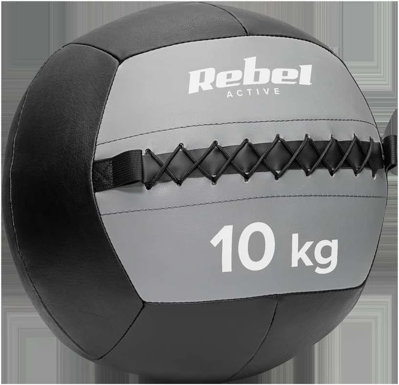 Medicininis kamuolys pratimams 10 kg, REBEL ACTIVE