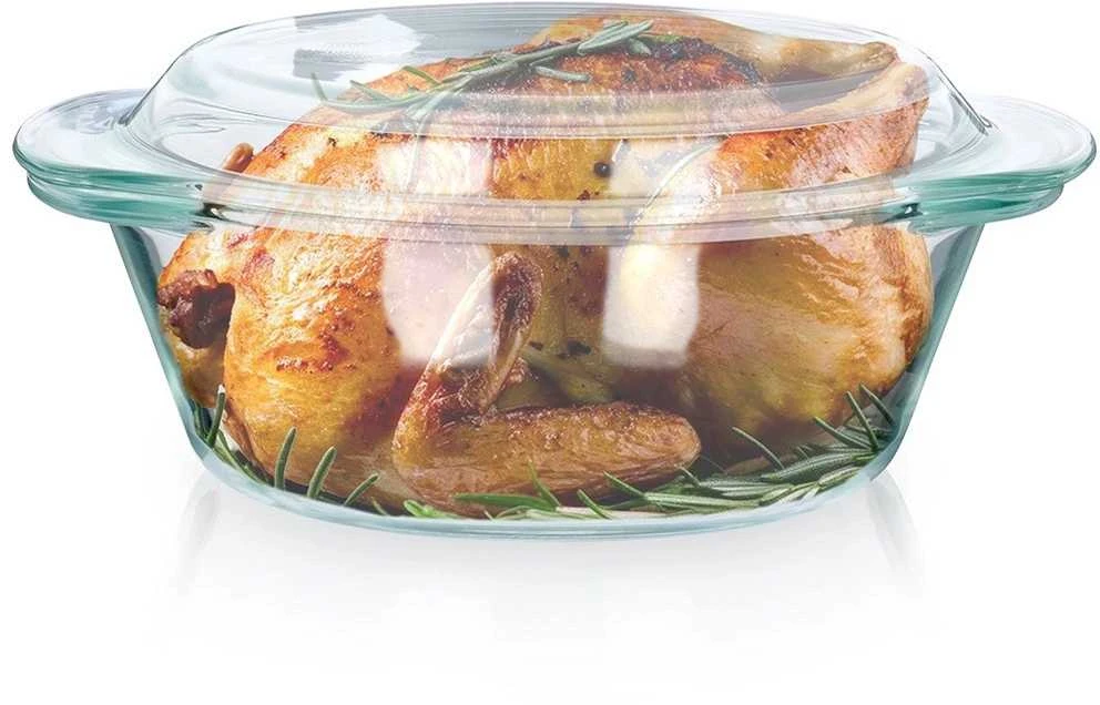 Maku Karščiui atspari stiklinė forma su dangčiu Vilde 1 l + 270 ml