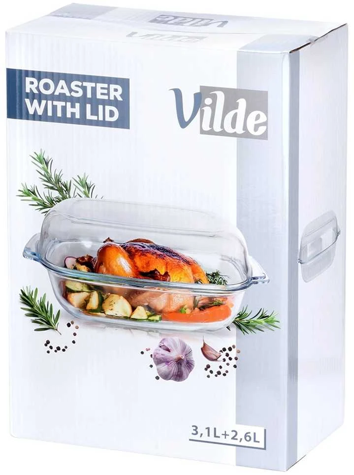 Karščiui atsparus indas su dangčiu Vilde 3,1+2,6 l