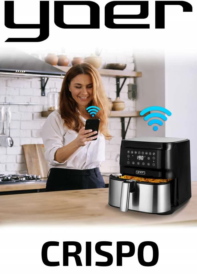 Karšto oro gruzdintuvė Yoer 4in1 6L 1700W +WiFi