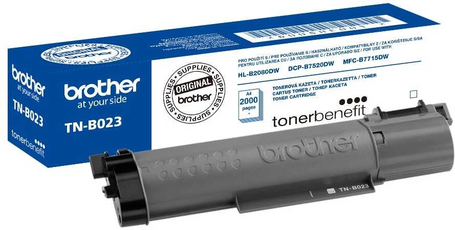 Brother TN-B023 kasetė lazeriniams spausdintuvams, Juoda (2300 psl)