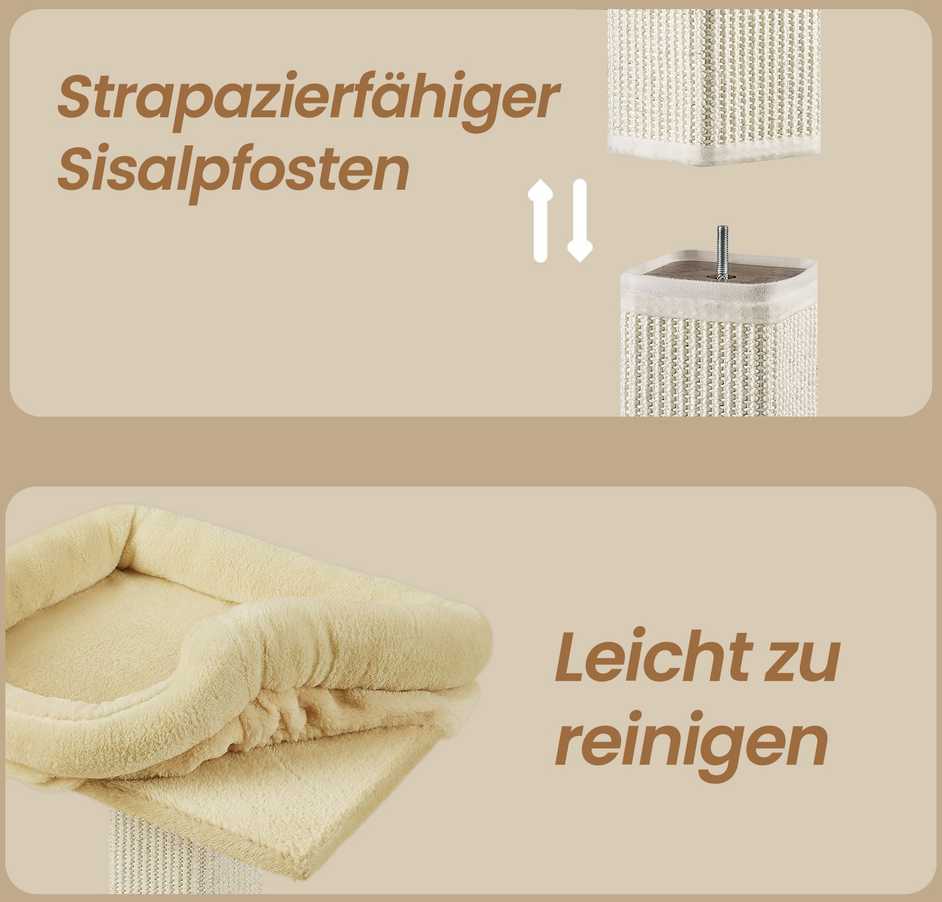Songmics Kačių draskyklė 71 cm, medžio drožlių plokštė