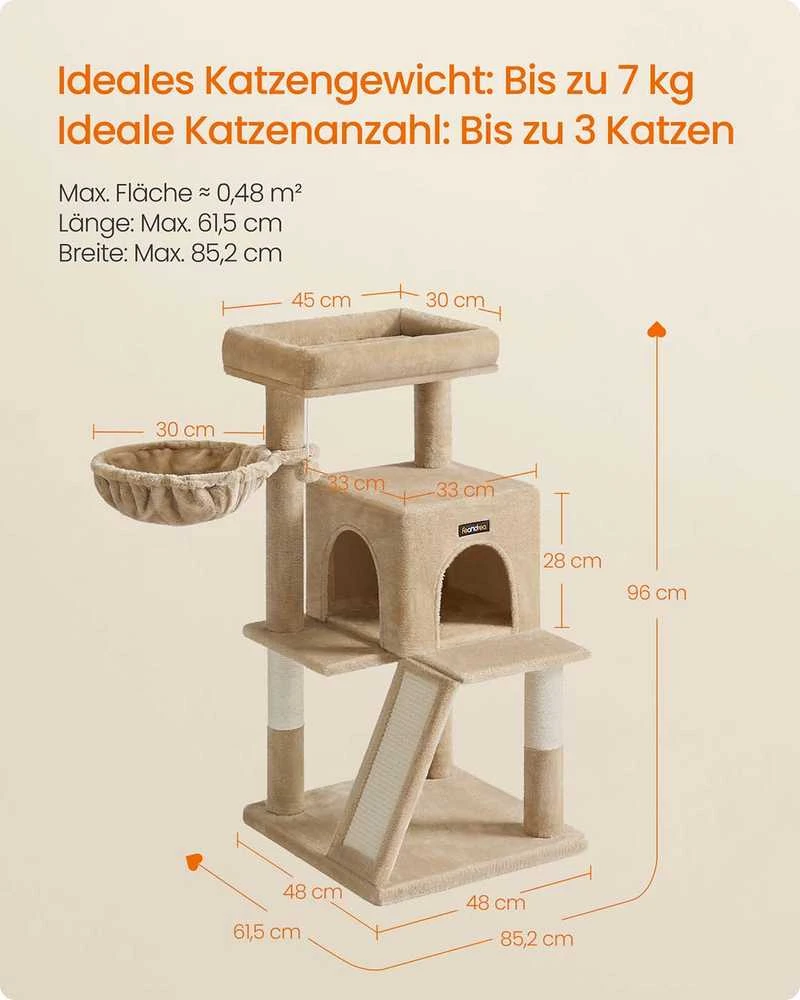 Songmics Kačių draskyklė 96 cm