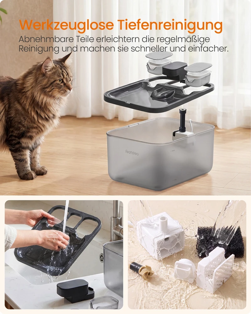 Songmics Katės fontanėlis 4.5 l