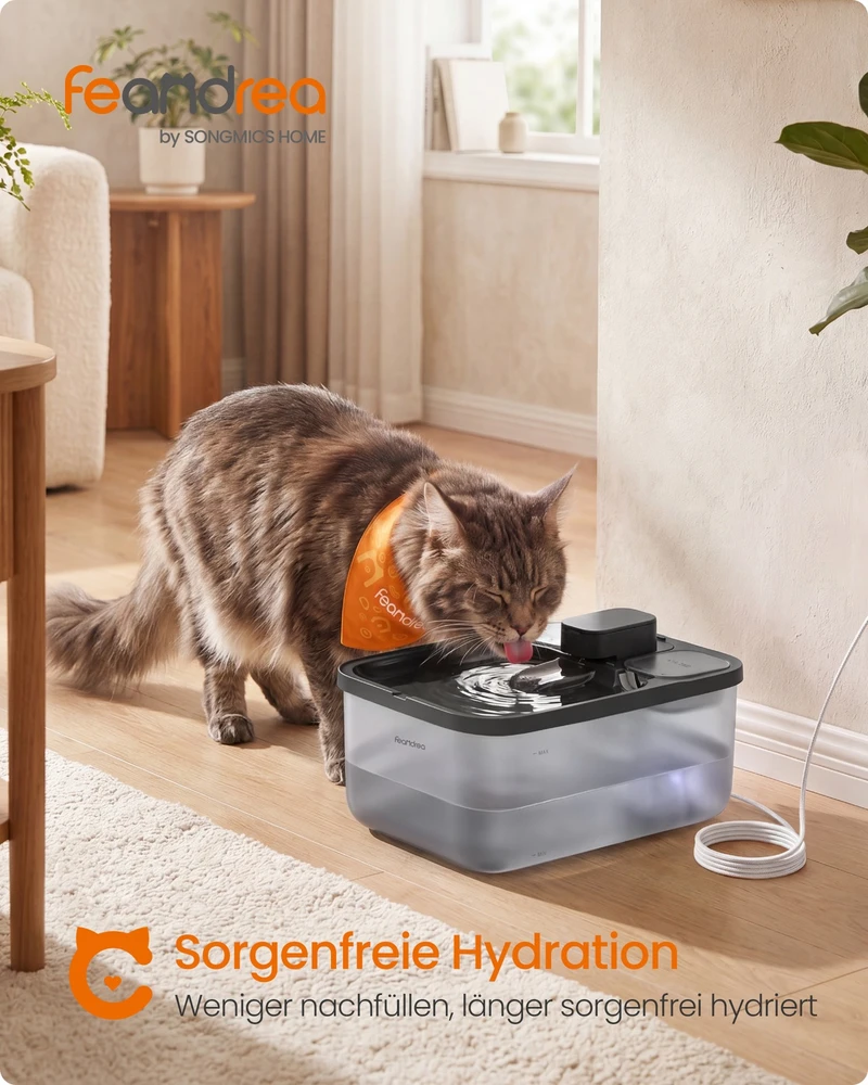 Songmics Katės fontanėlis 4.5 l