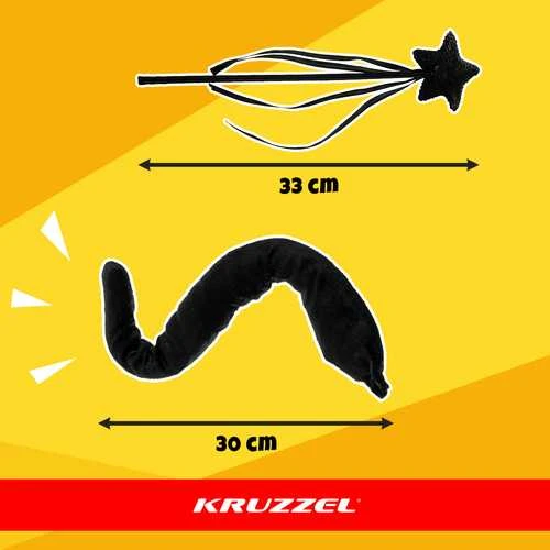 7-piece cat costume - juodas Kruzzel 26745