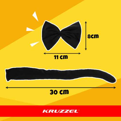 Kitten Costume - Juodas 4-Piece Kruzzel 26518