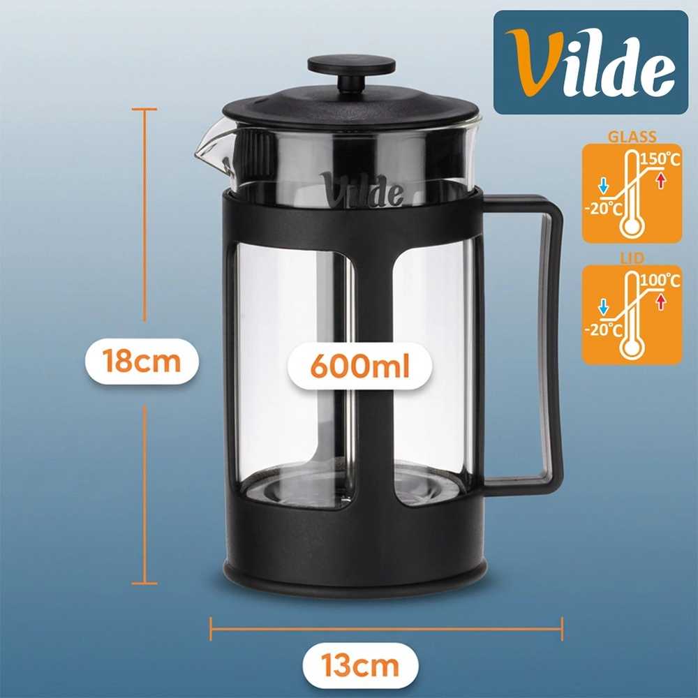 Kitchen Craft Kavos ir arbatos presas Vilde 600 ml