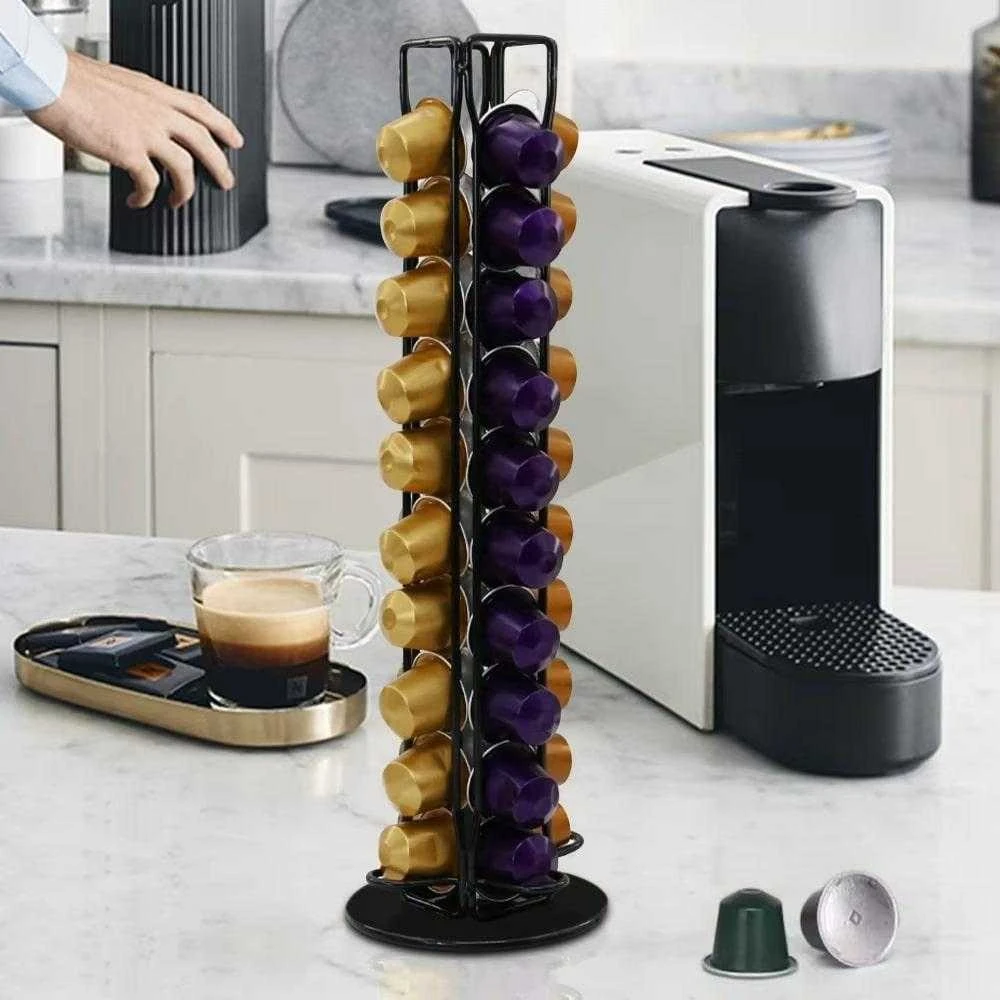 Aptel Kavos kapsulių stovas Nespresso, 40 kapsulių, 360°