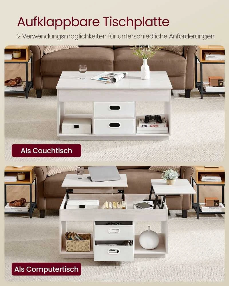 Songmics Kavos staliukas 50 x 100 x 48 cm/62,3 cm