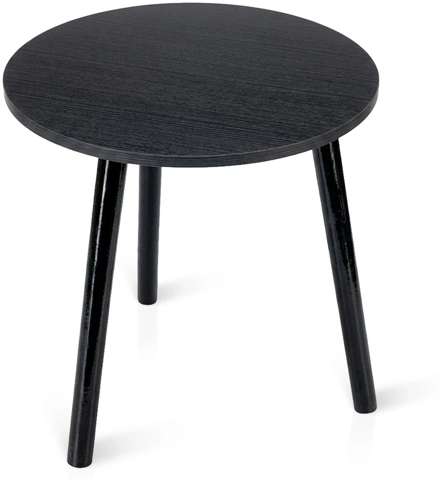 Excellent Houseware kavos staliukas su juodu mediniu paviršiumi