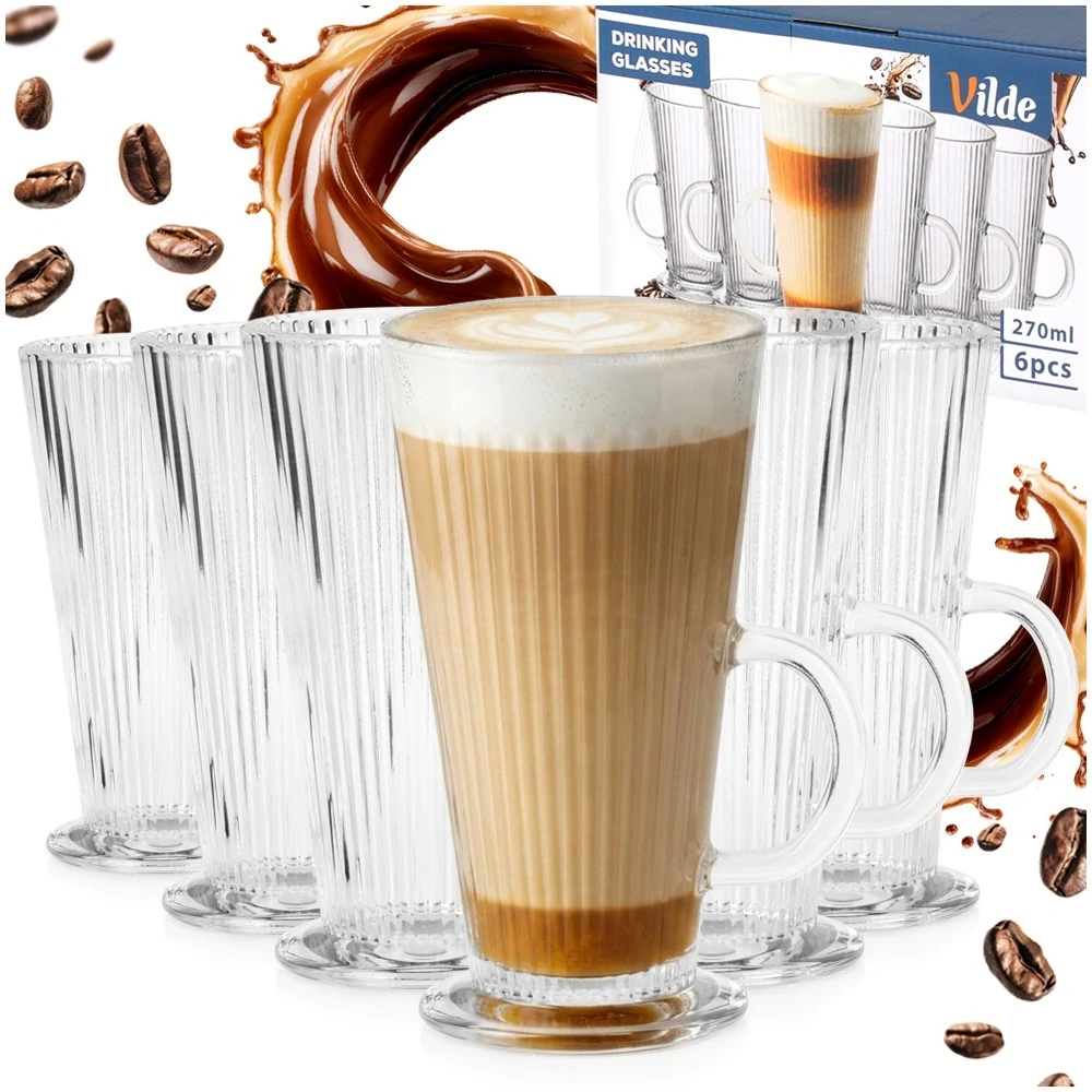 Kavos stiklinės 270 ml 6 vnt.
