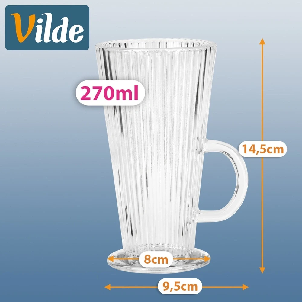 Kavos stiklinės 270 ml 6 vnt.