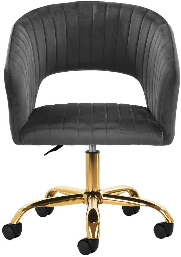 Fotelis Activeshop Biuro kėdė su ratukais 4Rico QS-OF212G Velvet Pilkas