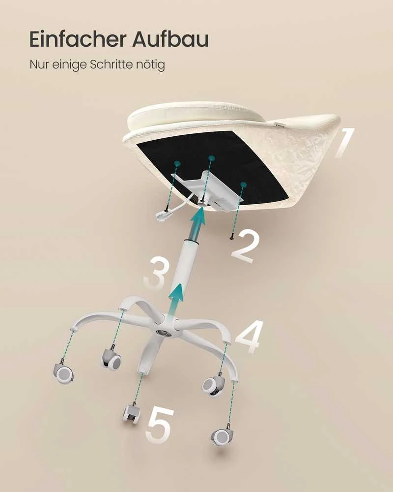 Songmics Kėdė 60×60×80–90 cm