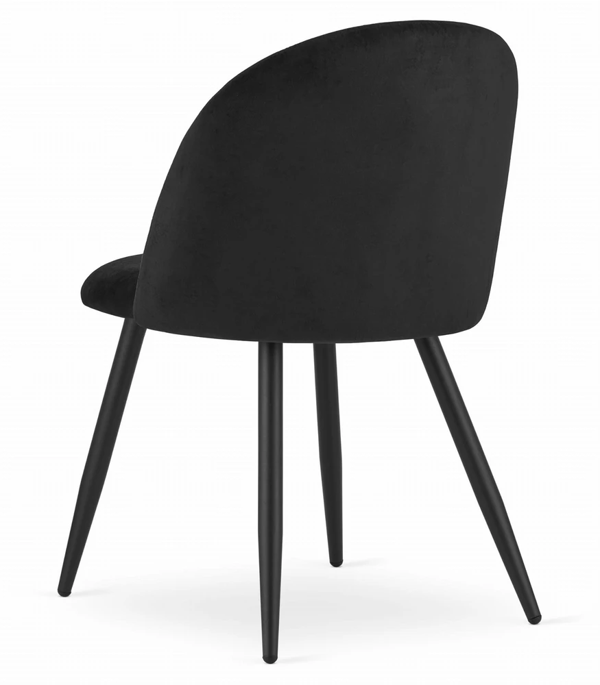 Leobert Kėdė BELLO, aksominė, juoda, 76,5 cm
