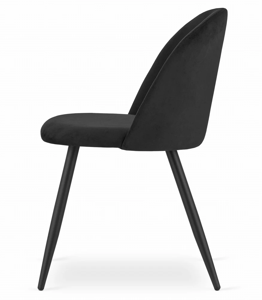 Leobert Kėdė BELLO, aksominė, juoda, 76,5 cm