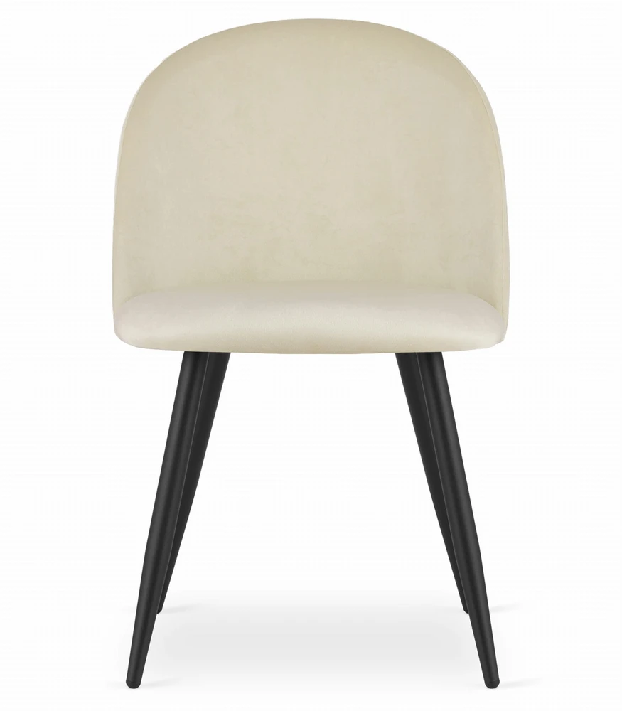 Leobert Kėdė BELLO su metalinėmis kojomis, smėlio spalvos, 76,5 cm, 3 vnt.