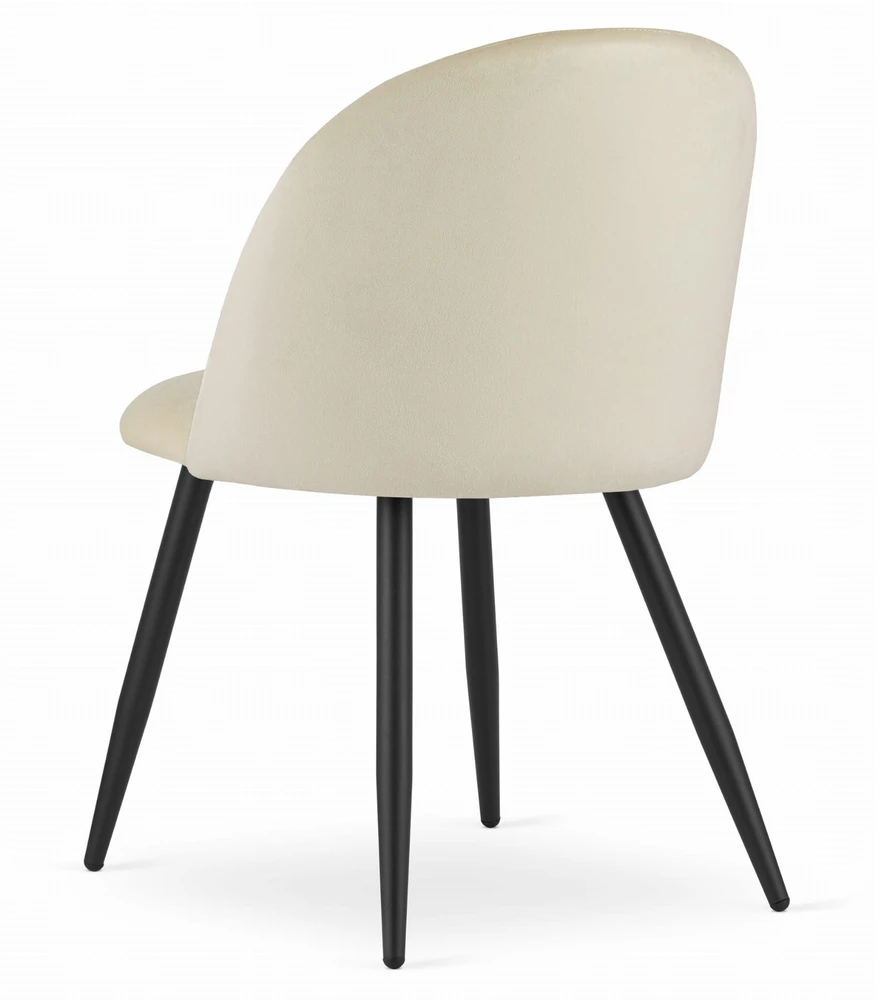 Leobert Kėdė BELLO su metalinėmis kojomis, smėlio spalvos, 76,5 cm, 3 vnt.