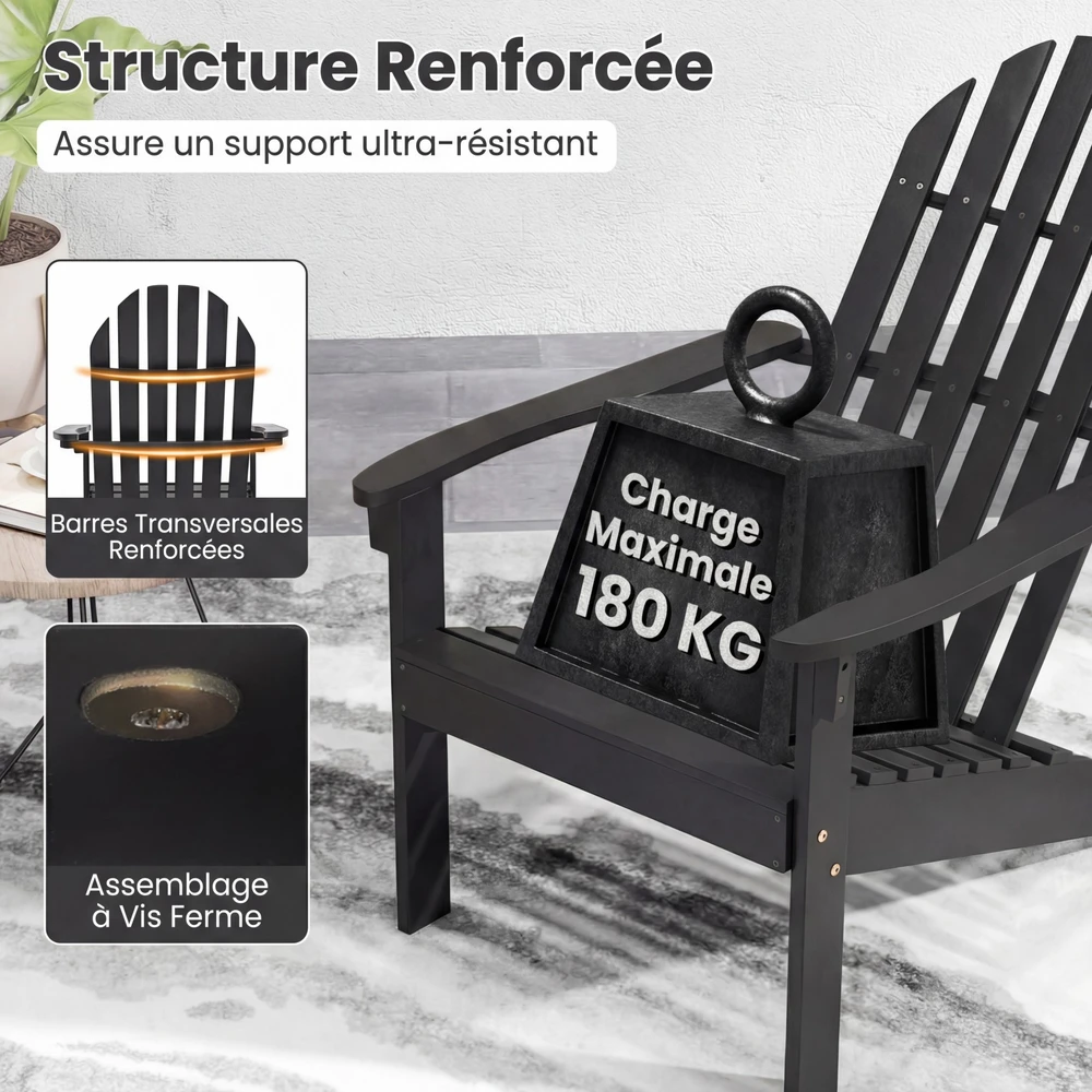 Kėdė Juoda