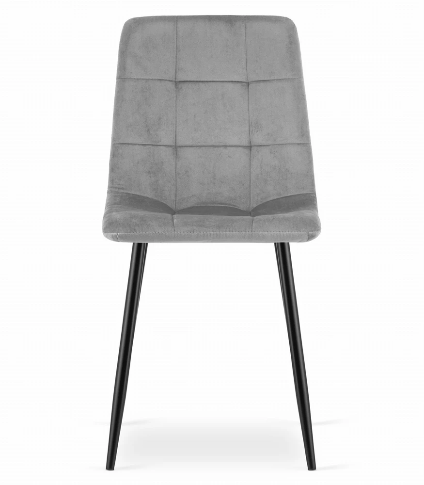 Leobert Kėdė KARA su aksomine sėdyne, šviesiai pilka, 87 × 45 × 50,5 cm, 4 vnt.