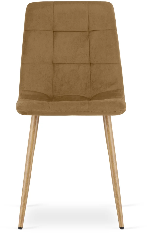 Leobert Kėdė KARA, veliūrinė, ruda, 87 × 44,5 × 50,5 cm, 3 vnt.