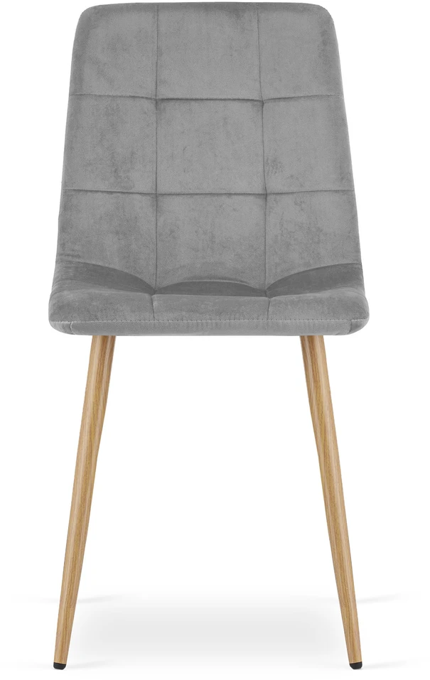 Leobert Kėdė KARA, veliūrinė, šviesiai pilka, 87 × 45 × 50,5 cm, 2 vnt.