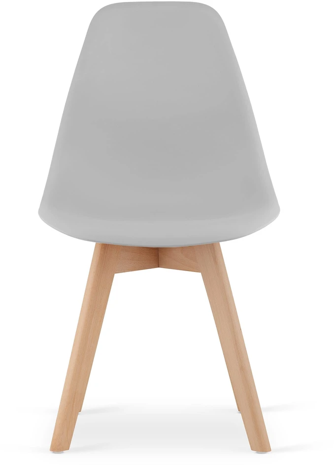 Leobert Kėdė KITO su buko medienos kojomis, pilka, 80 × 46 × 54,5 cm, 3 vnt.