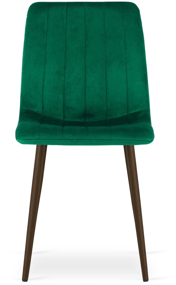 Kėdė Lava, aksominis apmušalas, žalia, 86 cm