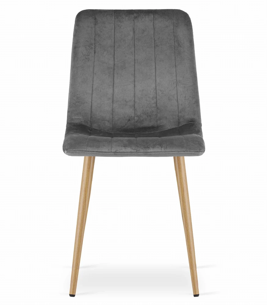 Leobert Kėdė LAVA su metalinėmis kojomis, tamsiai pilka, 45 × 55 × 86 cm