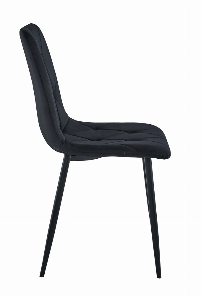 Leobert Kėdė LIBRA, aksominė, juoda, 88,5 cm, 2 vnt.