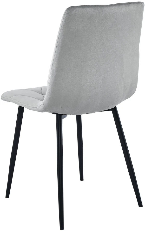 Leobert Kėdė LIBRA, aksominis audinys, juodos metalinės kojos, sidabriškai pilka, 88,5 cm, 1 vnt.