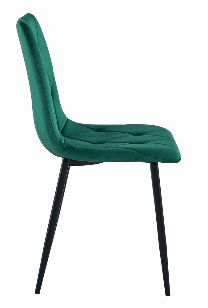 Leobert Kėdė LIBRA su aksominio audinio sėdyne, tamsiai žalia, 88,5 cm, 4 vnt.