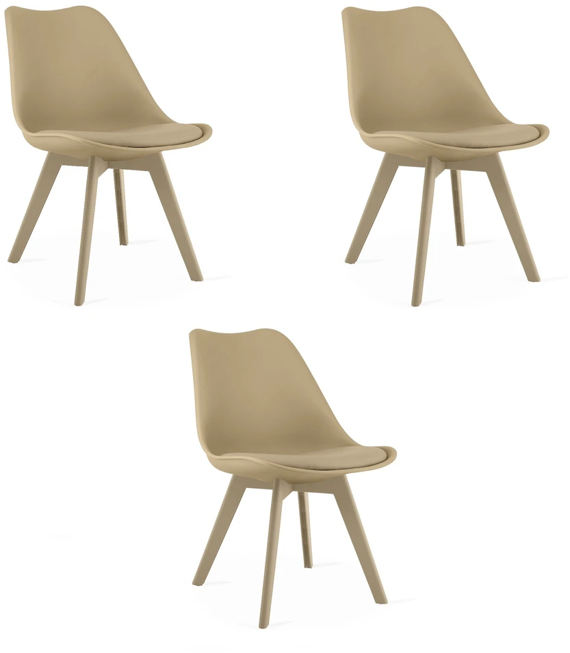 Leobert Kėdė MARK, tamsiai smėlinė, 82 cm, 3 vnt.