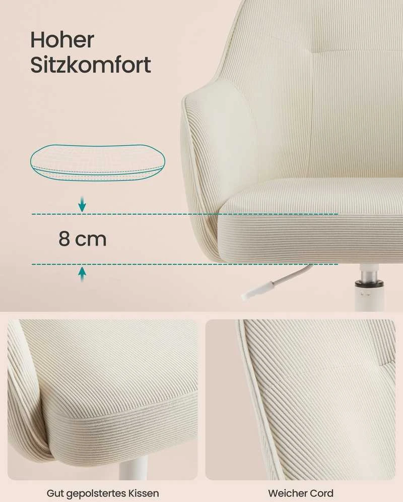 Songmics Kėdė smėlinė