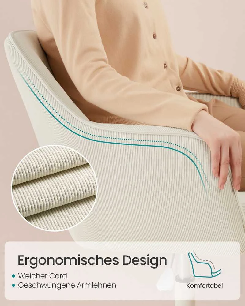 Songmics Kėdė smėlinė