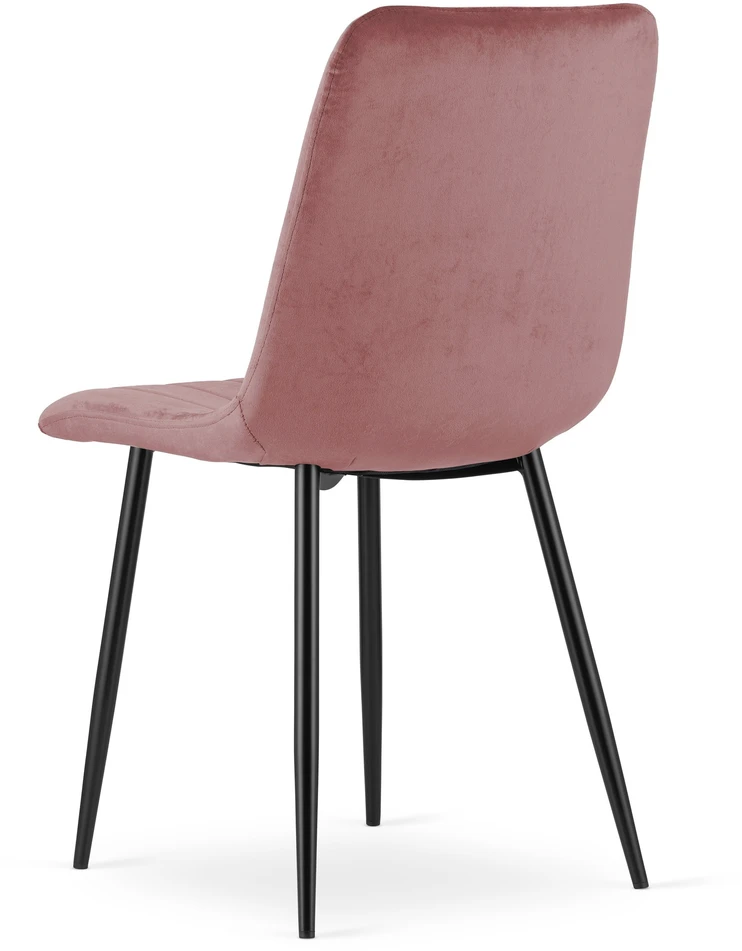 Leobert Kėdė su aksominiu apmušalu, rožinė, 87 cm, 2 vnt.