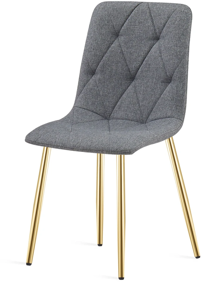 Kėdė su metalinėmis kojomis, tamsiai pilka, 87 cm