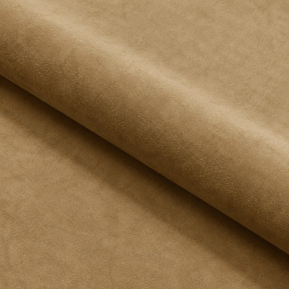 Kėdė su veliūriniu apmušalu ir metalinėmis kojomis, ruda, 49 × 60 × 87 cm, 2 vnt.