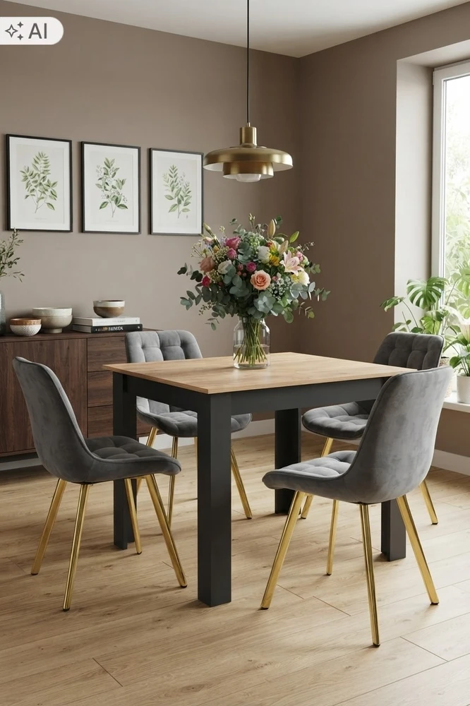 Leobert Kėdė, tamsiai pilka, 86 × 53 × 59 cm