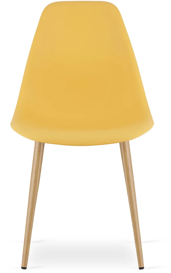 Valora Kėdė WAT su metalinėmis kojomis, garstyčių spalvos, 84 cm, 2 vnt.