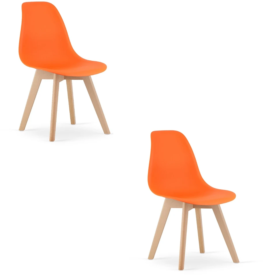 Valora Kėdės KITO, oranžinės, 80 × 46 × 54,5 cm, 2 vnt.
