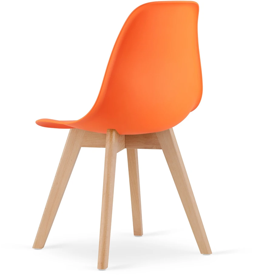 Valora Kėdžių komplektas KITO su polipropileno sėdynėmis, oranžinės spalvos, 80 × 46 × 54,5 cm, 4 vnt.