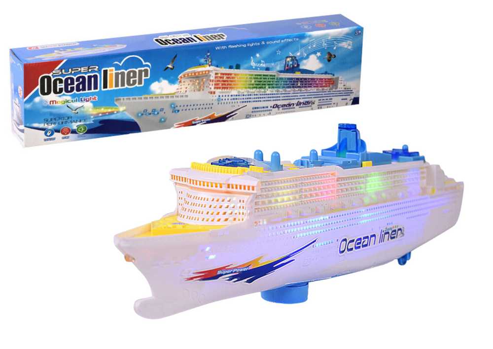 Lean Toys Keleivinis kruizinis laivas su šviesomis ir garsais