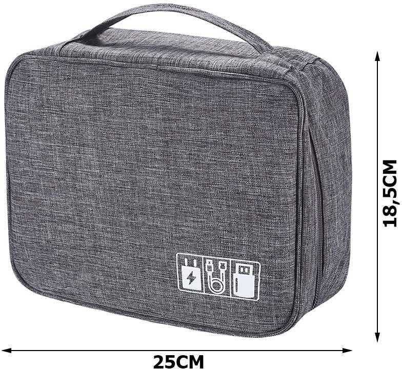 Travel organiser bag for chargers and cables