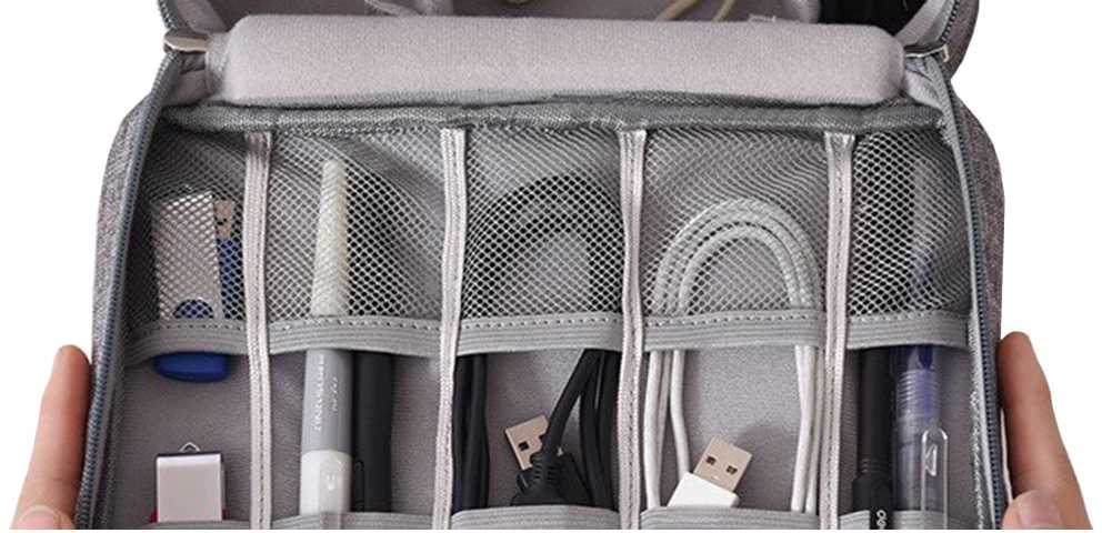 Travel organiser bag for chargers and cables