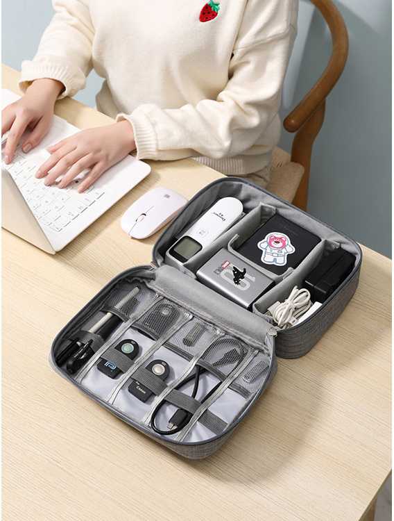 Travel organiser bag for chargers and cables