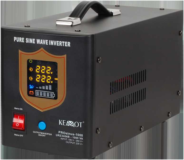 Nepertraukiamo maitinimo šaltinis 700W 12V/230Vac KEMOT PROsinus-700